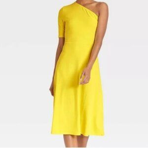 Who what wear yellow dress size Large